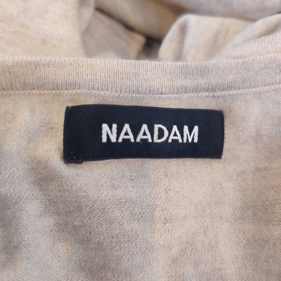 Naadam Beige Cashmere Sweater Boxy Quiet Luxury - Picture 6 of 7